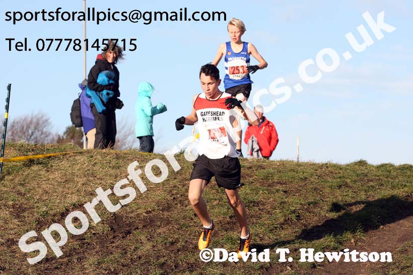 Boys under-15s North Eastern Cross Country, 2018 Northern Cross Country Champs., Wrekenton, Gateshead. Photo:  David T. Hewitson/Sports for All Pics